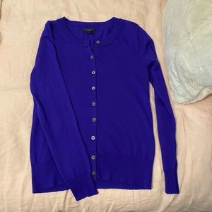 J. Crew purple cardigan